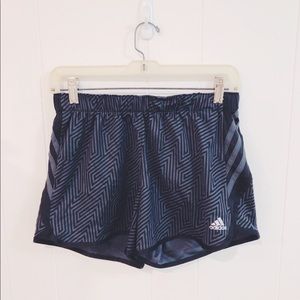 ADIDAS Black and Gray Designed Athletic Shorts